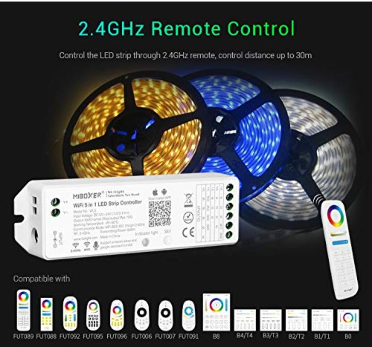 ⚡ MiBoxer WL5 – WiFi 5 v 1 LED kontroler
