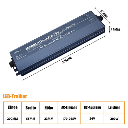🔌 LED napajalnik 24V 200W, IP67