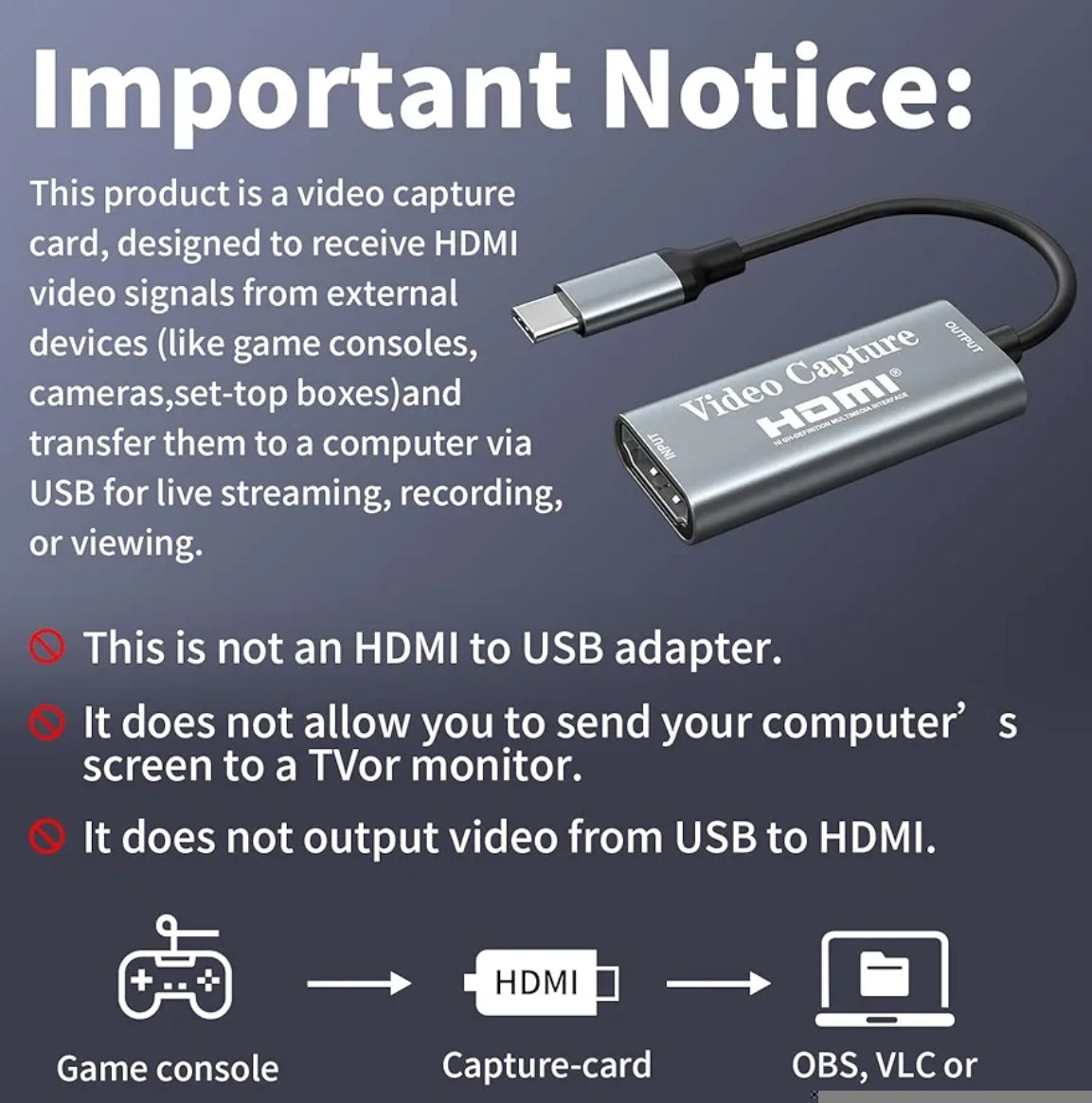 Video pretvornik HDMI na USB-C 3.0, Full HD 1080p, 4K passthrough + adapter