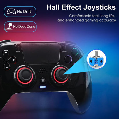 DojoZone brezžični igralni kontroler za PS4 z RGB osvetlitvijo