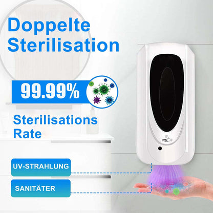 🧴 Jewaytec automatic disinfectant dispenser - 1000 ml, wall-mounted, with sensor and UV sterilization