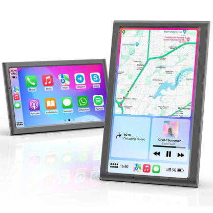 Krunia 7" prenosni pametni avtomobilski zaslon za Apple CarPlay in Android Auto