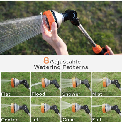 🚿 Garden spray gun with 180° adjustable head - 8 spraying modes