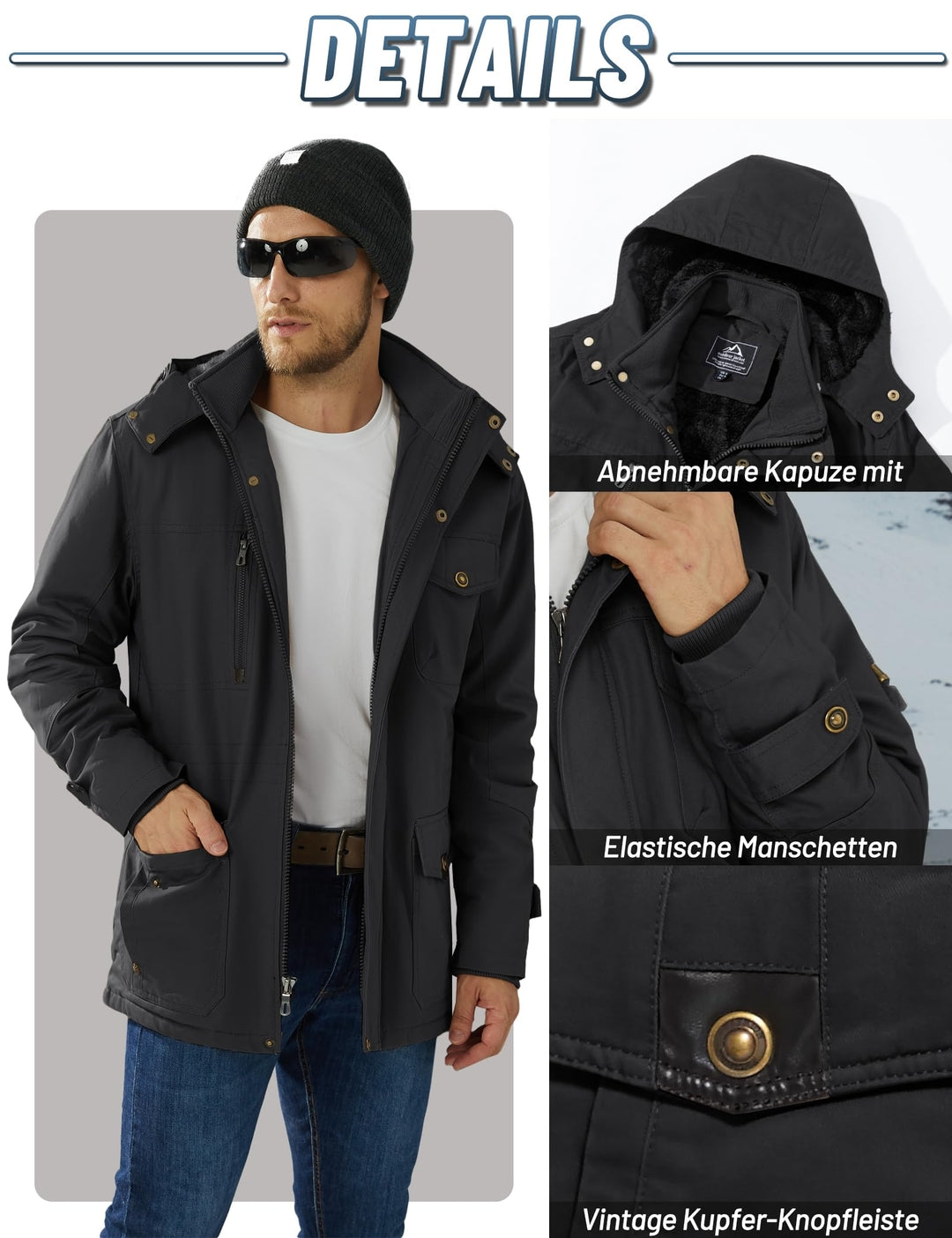 KEFITEVD moška zimska jakna – velikost L