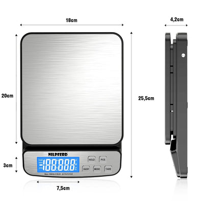 Digitalna paketna / poštna tehtnica do 50 kg – natančnost 1 g