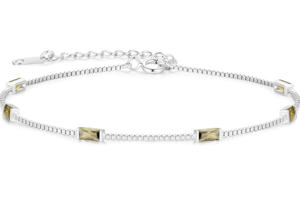 💎 Louisa Secret zapestnica iz srebra 925 z 5A cirkonijem, zelena - naklikaj.si