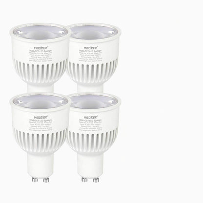 Pametne LED sijalke LIGHTEU Milight Miboxer 4x 6W GU10 RGB + CCT - naklikaj.si