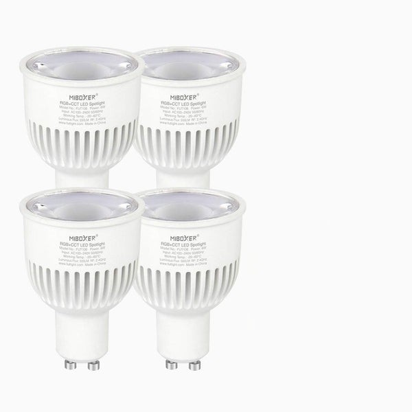 Pametne LED sijalke LIGHTEU Milight Miboxer 4x 6W GU10 RGB + CCT