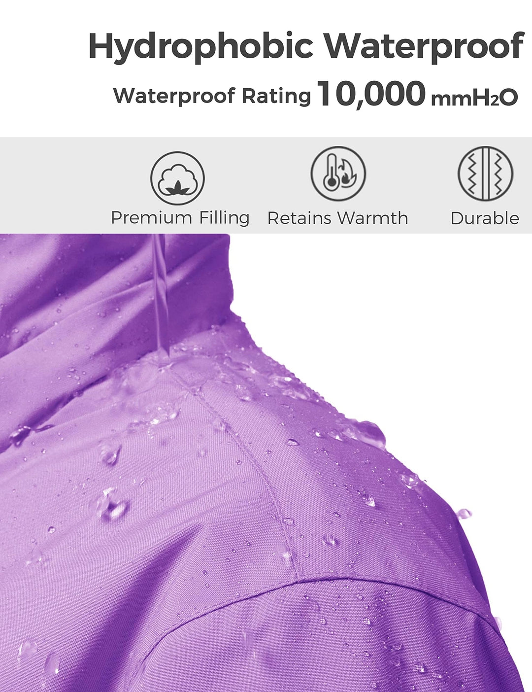 Wantdo dekliška zimska jakna – nepremočljiva smučarska bunda - velikost 140–146