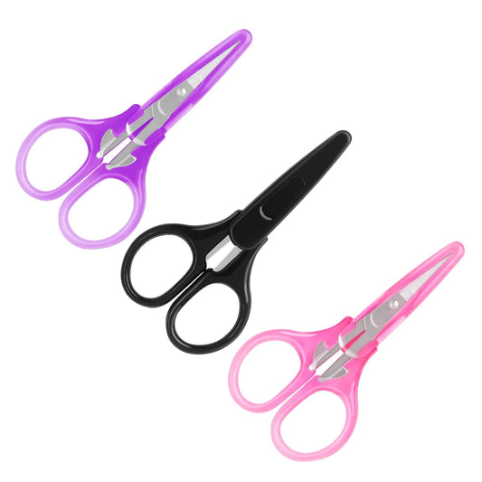 ✂️ ASDIRNE komplet malih ustvarjalnih škarij (3 kosi) – rožnata, vijolična, črna