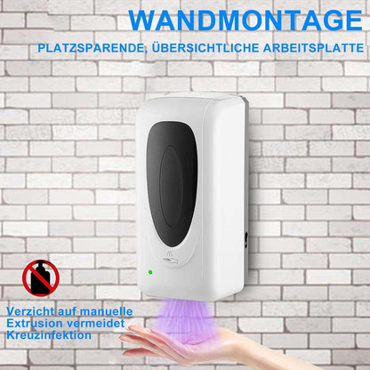 🧴 Jewaytec automatic disinfectant dispenser - 1000 ml, wall-mounted, with sensor and UV sterilization