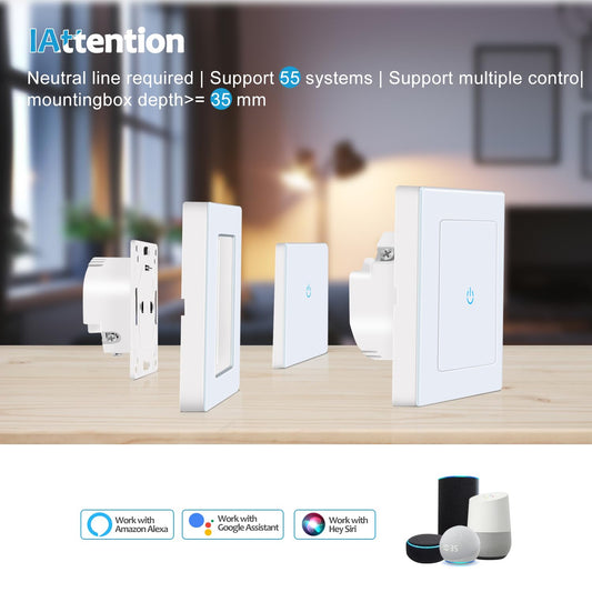 Pametno WiFi stikalo na dotik za luči CurrySmarter, Wifi, App - naklikaj.si