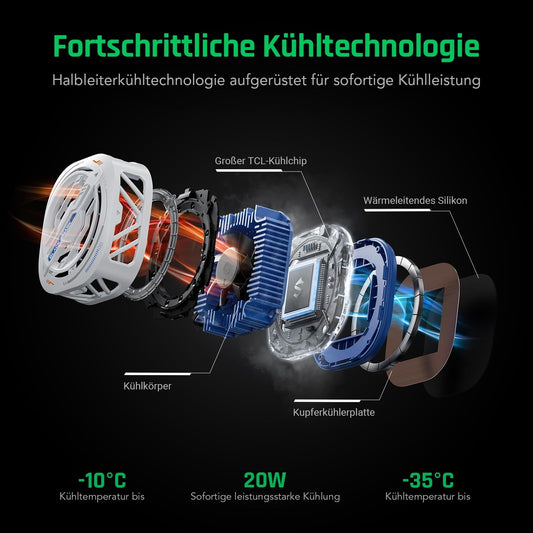 ❄️Black Shark Magnetic Cooler – Profesionalni hladilnik za telefone