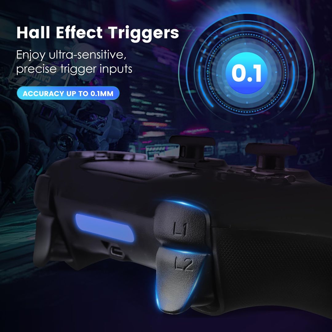 DojoZone brezžični igralni kontroler za PS4 z RGB osvetlitvijo