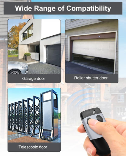 2x RUIZHI daljinec za garažna vrata CARDIN 433,92 MHz