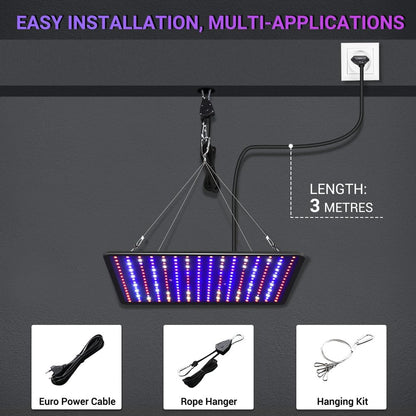 🌱 DragonLight EW1000 Full Spectrum LED – 60×60 cm, UV & IR