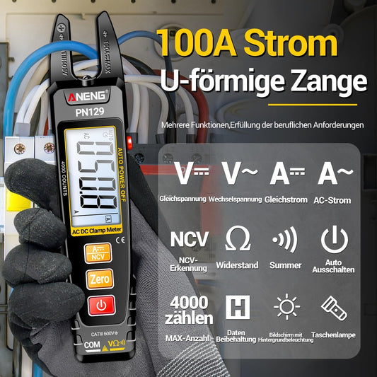 ANENG PN129 kleščni multimeter – AC/DC, samodejno zaznavanje vrste meritev