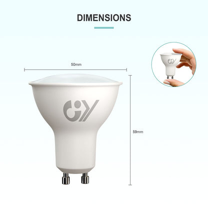 GU10 LED žarnica, 4,9W, topla bela (3000K), 10 kosov