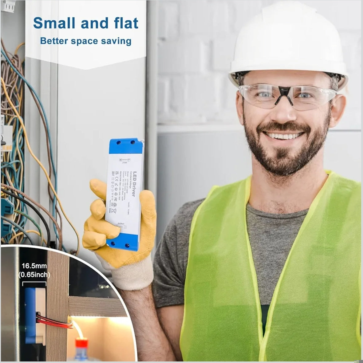 LED napajalnik 12V 60W – tanek (slim), IP20