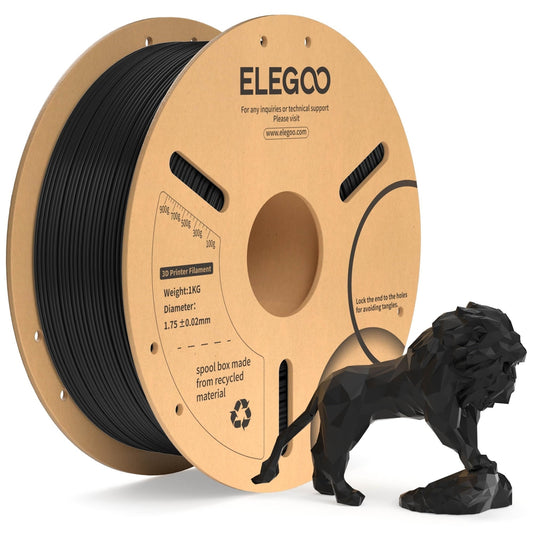 🧵 ELEGOO PLA+ filament - 1,75 mm, črna, 1 kg