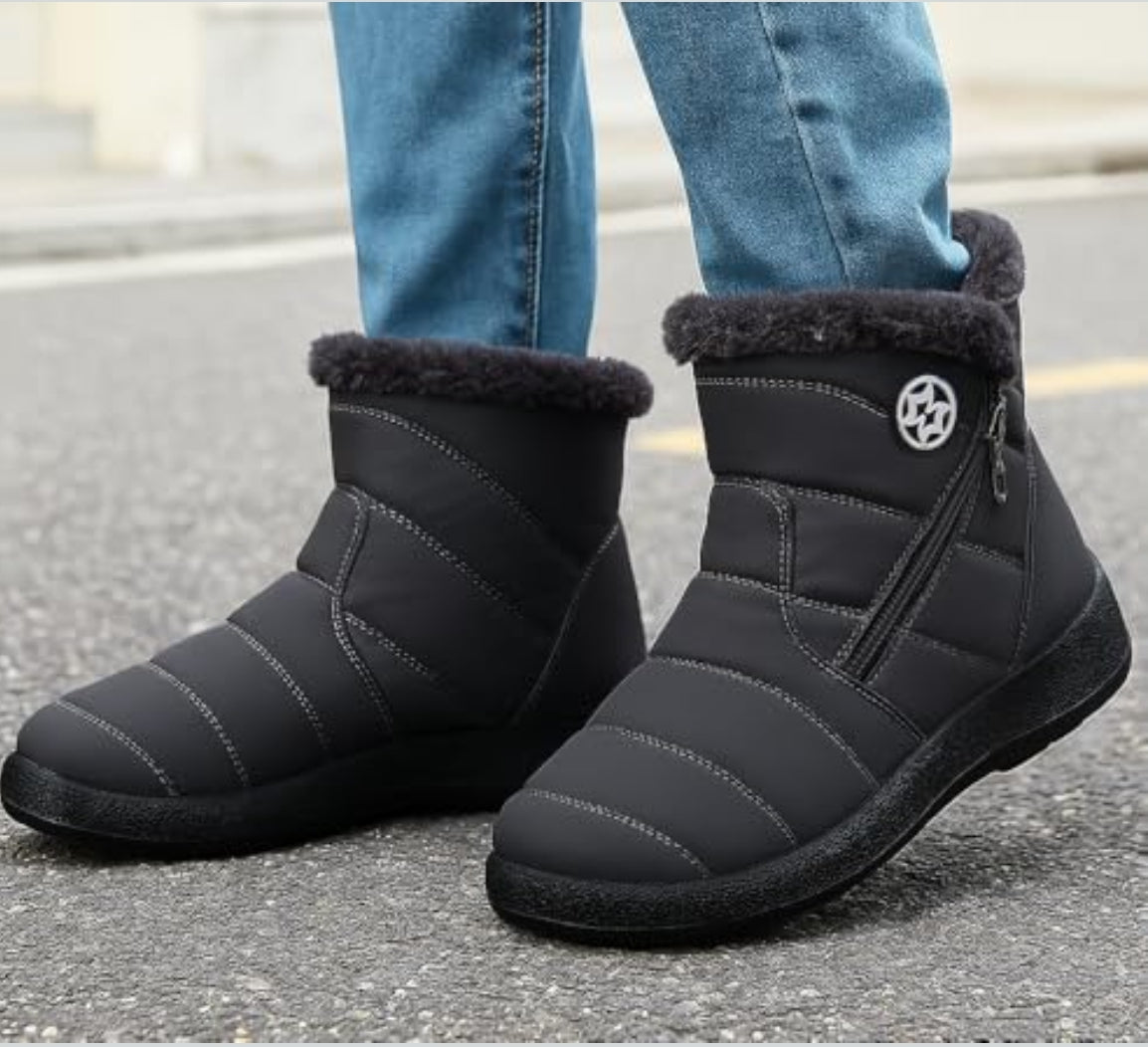 KVbaby otroški podloženi zimski škornji z zadrgo (št. 29, sivi)