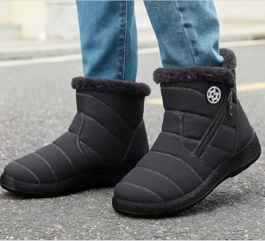 KVbaby otroški podloženi zimski škornji z zadrgo (št. 29, sivi)