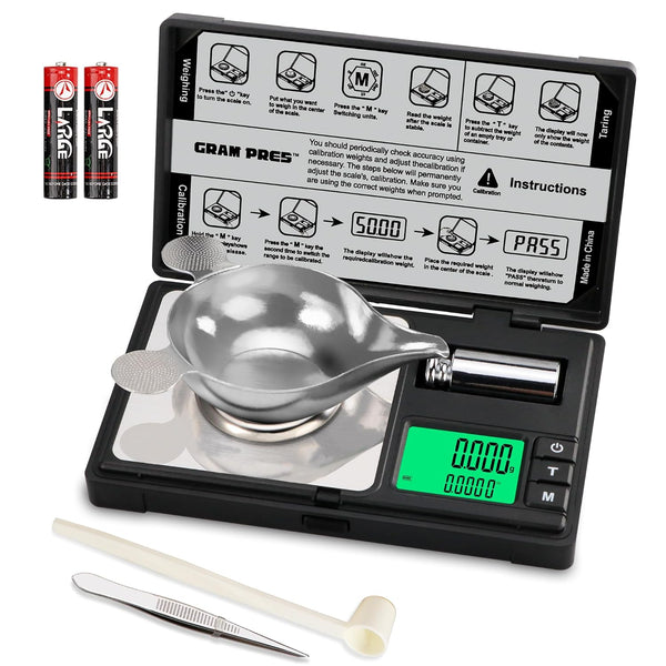 Digitalna žepna tehtnica 50 g / 0.001 g z LCD zaslonom