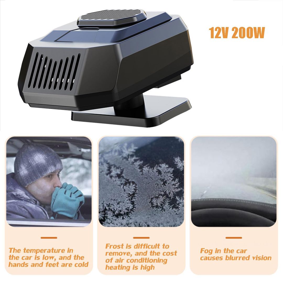 Prenosni avtomobilski grelec 12V 200W - naklikaj.si