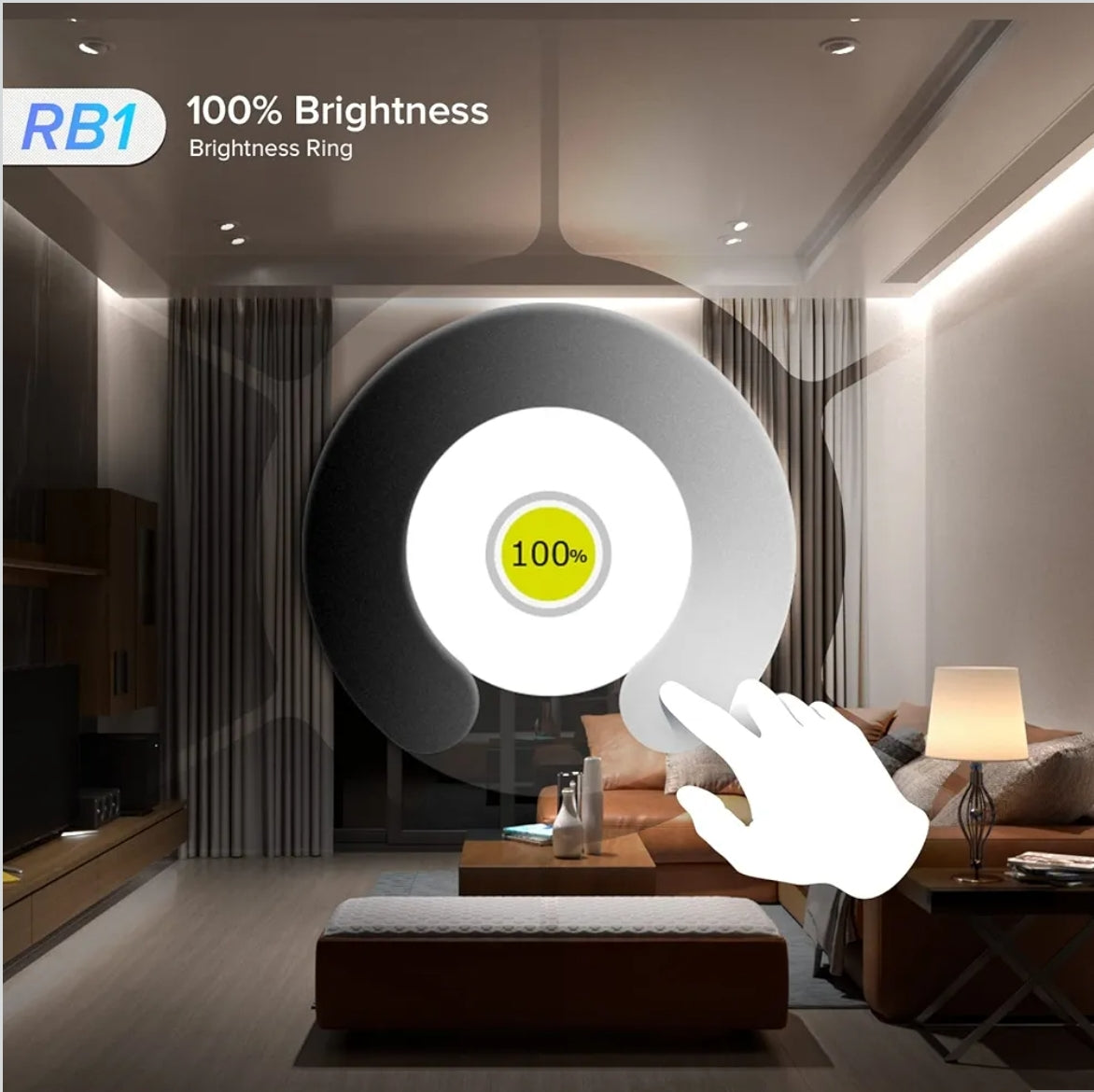 RF daljinski upravljalnik RB1 – 2,4 GHz, 4 cone, za LED trakove (enobarvni)