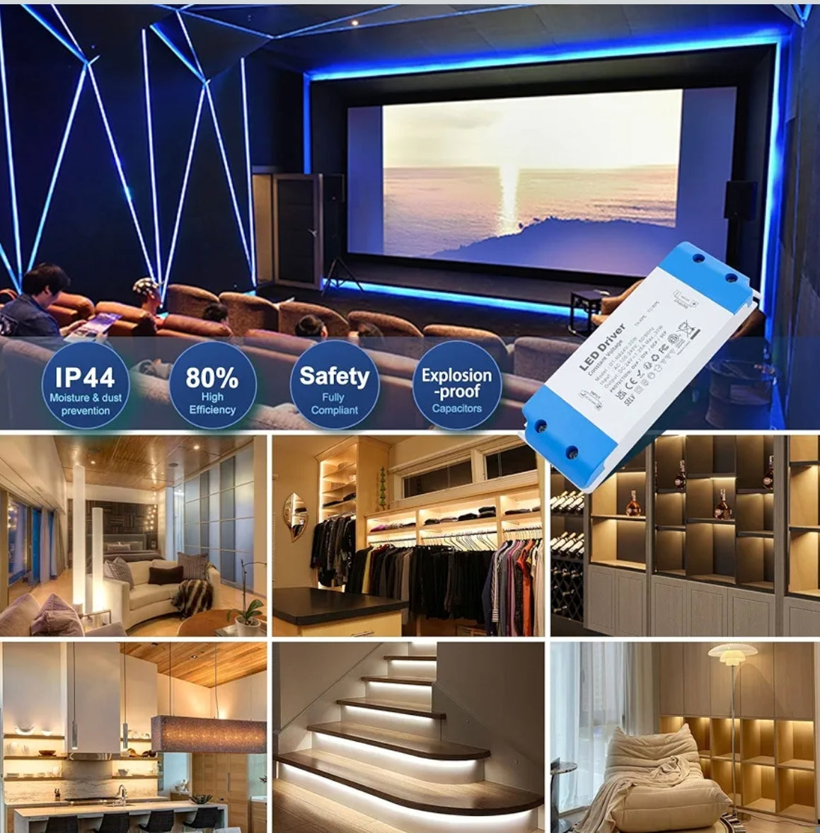 LED napajalnik 24V – 30W, Slim (ultra tanek), konstantna napetost