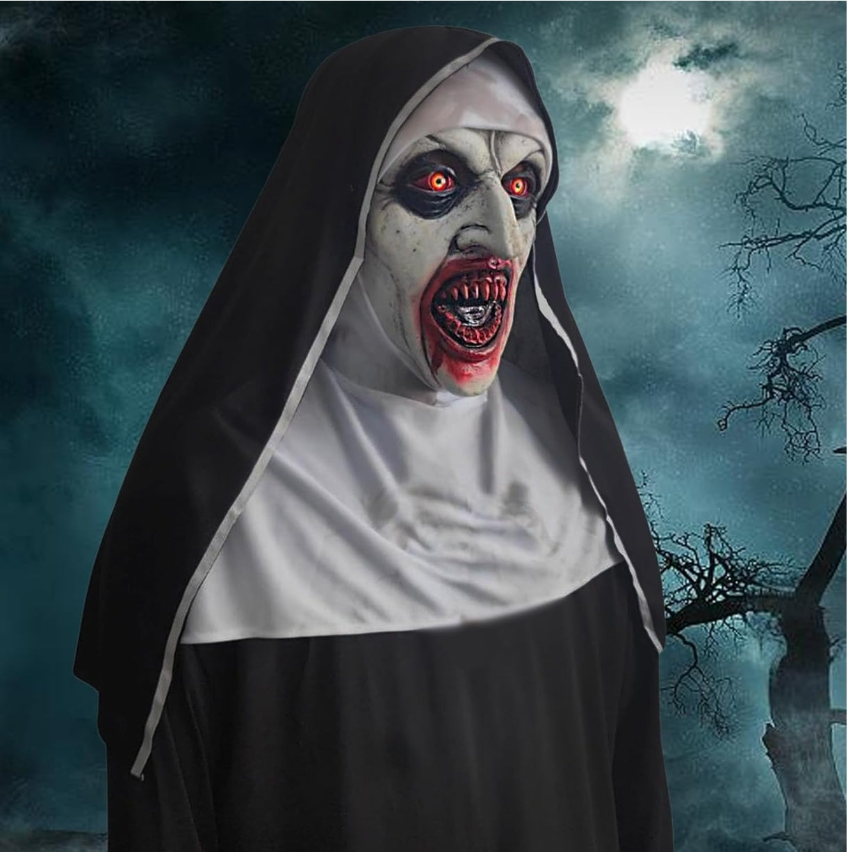 Grozljiva pustna maska nune Valak - naklikaj.si