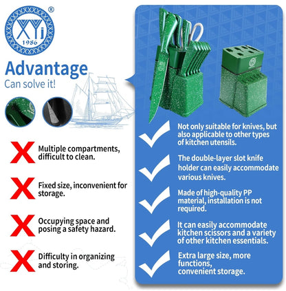 Set nožev XYJ - 13v1 z stojalom