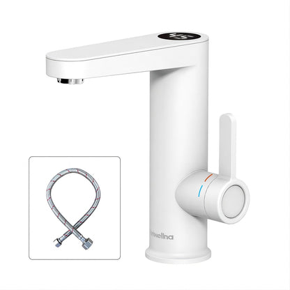 BRIWELLNA električna pipa z grelcem vode in digitalnim prikazom temperature (bela)