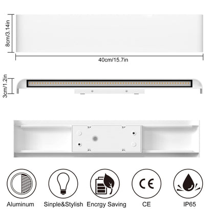 💡 LED wall lamp ChangM 16W, 4000K, 40cm, IP65 - DAMAGED (see picture)