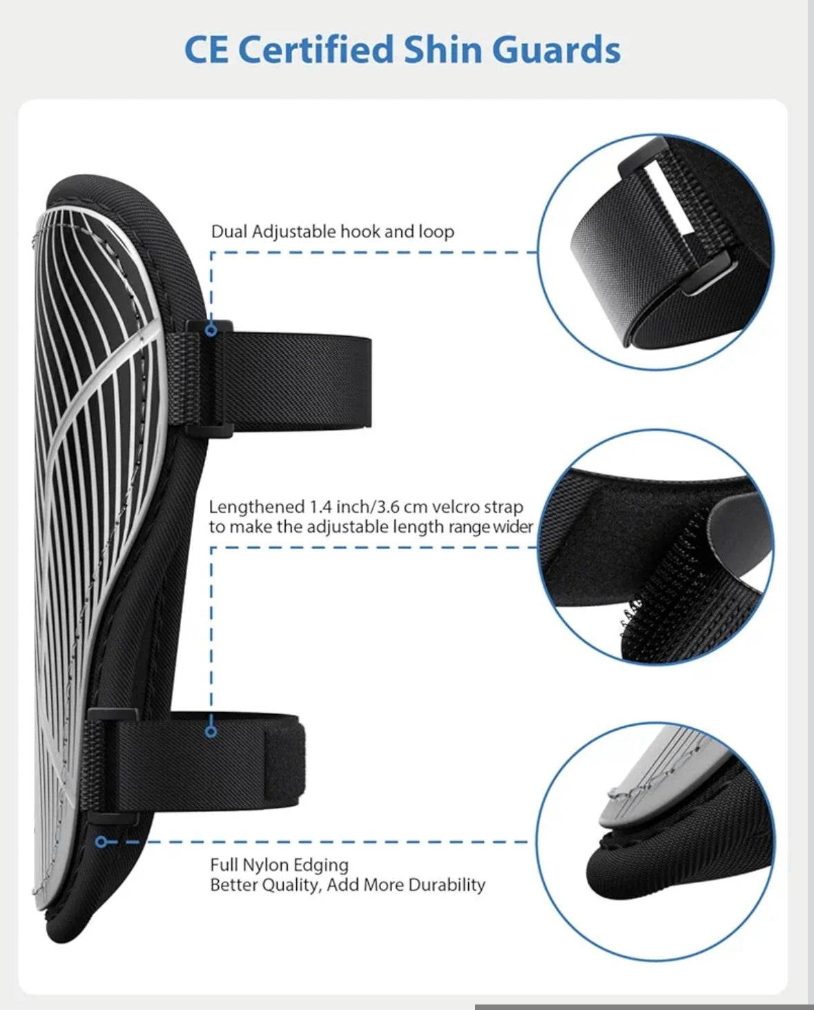 AIRSFISH otroški nogometni ščitniki velikost S (140-160cm)