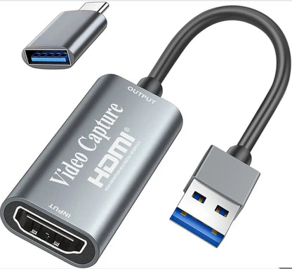 Video pretvornik HDMI na USB-A 3.0, Full HD 1080p, 4K passthrough + adapter
