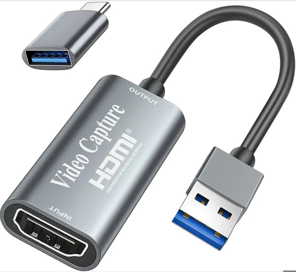 Video pretvornik HDMI na USB-A 3.0, Full HD 1080p, 4K passthrough + adapter