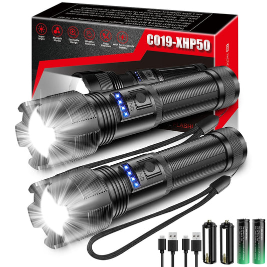 🔦 iToncs LED taktična svetilka C019-XHP50 - 2 kosa