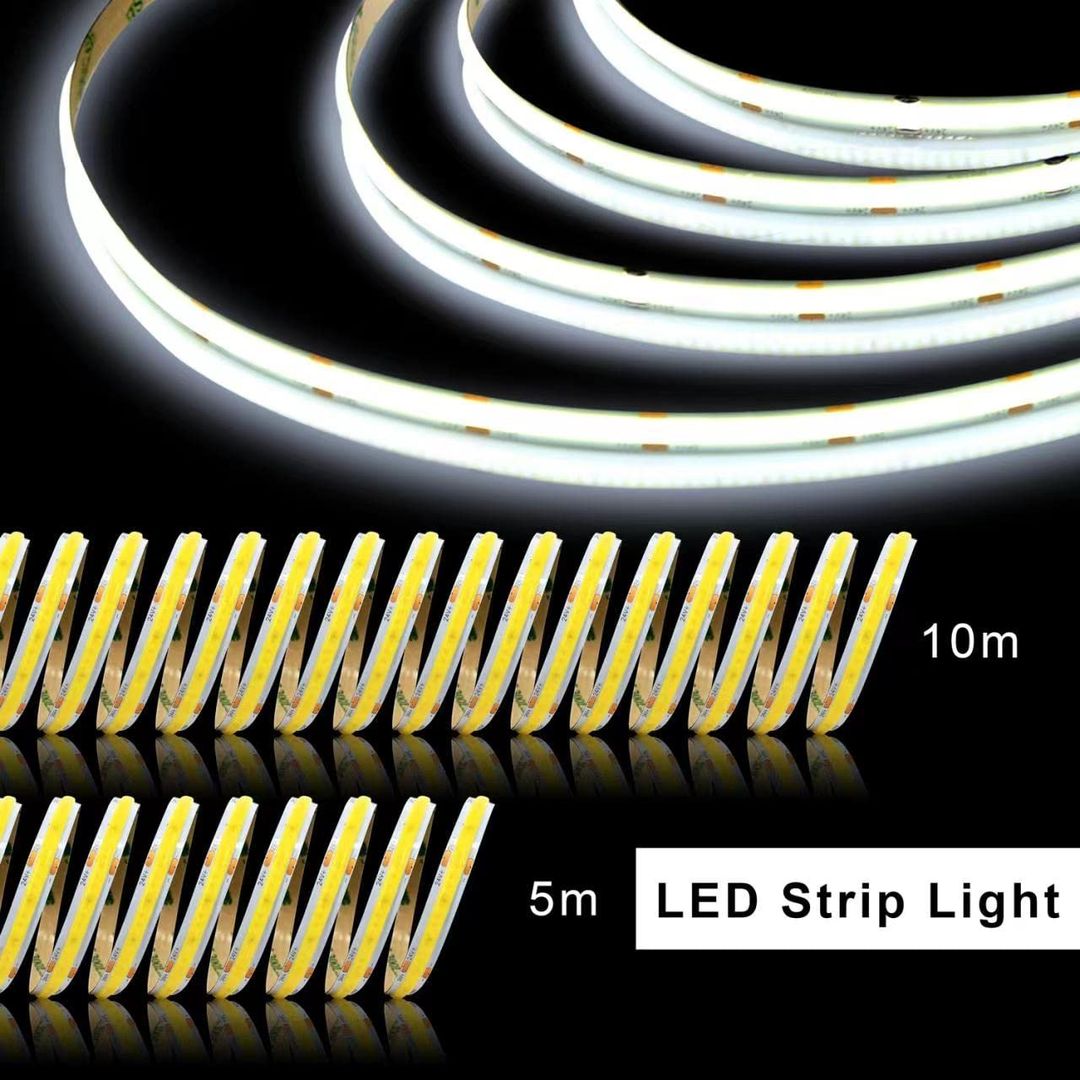 TTWAY 10m COB LED trak, 6000K, 24V, daljinec, aplikacija, IP20