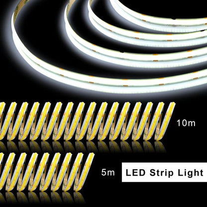 TTWAY 10m COB LED trak, 6000K, 24V, daljinec, aplikacija, IP20