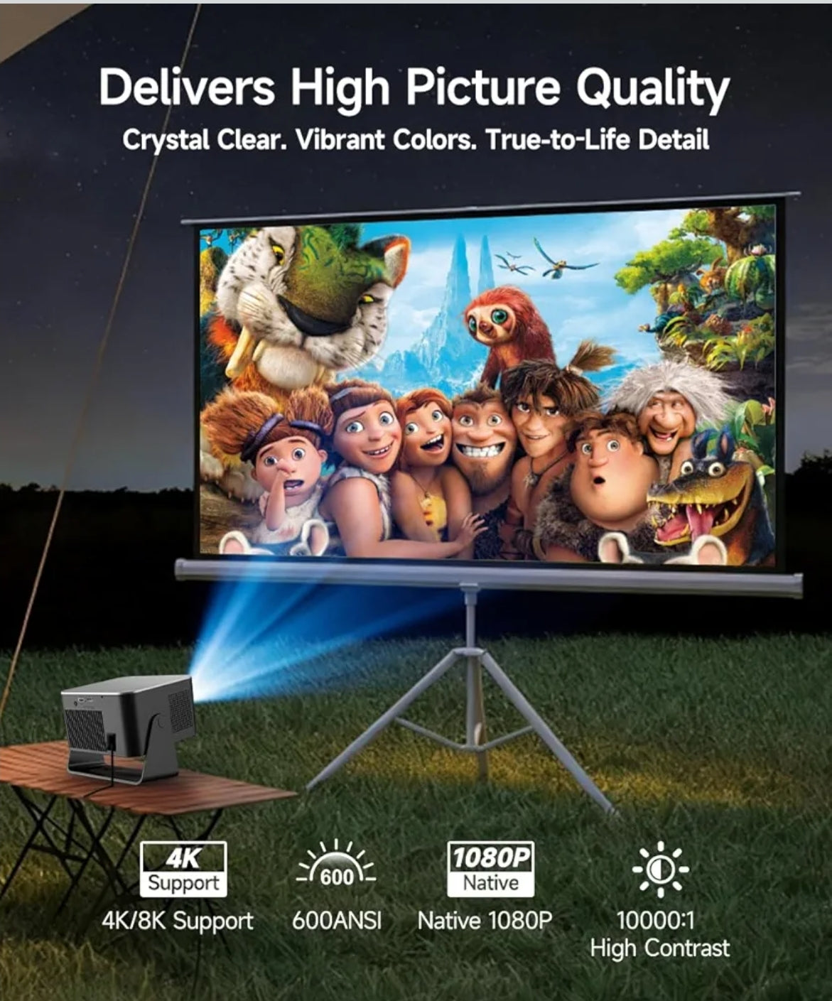 LED projektor Magcubic HY350MAX, 4K/8K, 600ANSI, Android 14, Wifi 6, AutoFocus