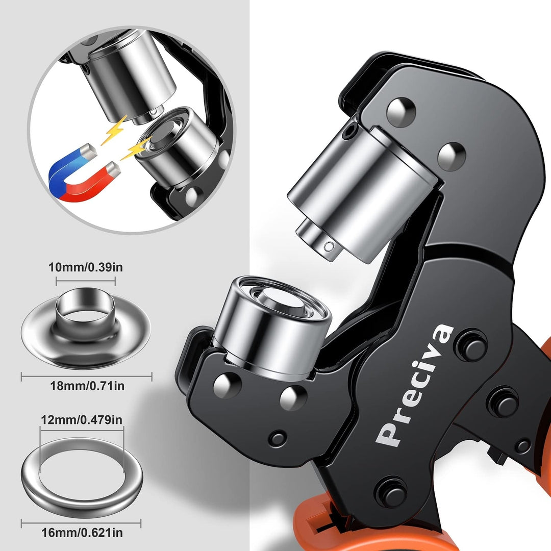 PRECIVA klešče za nete – profesionalni set z 500 neti, 10 mm