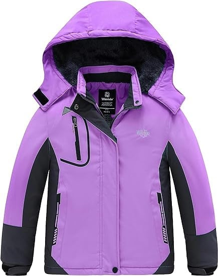 Wantdo dekliška zimska jakna – nepremočljiva smučarska bunda - velikost 140–146