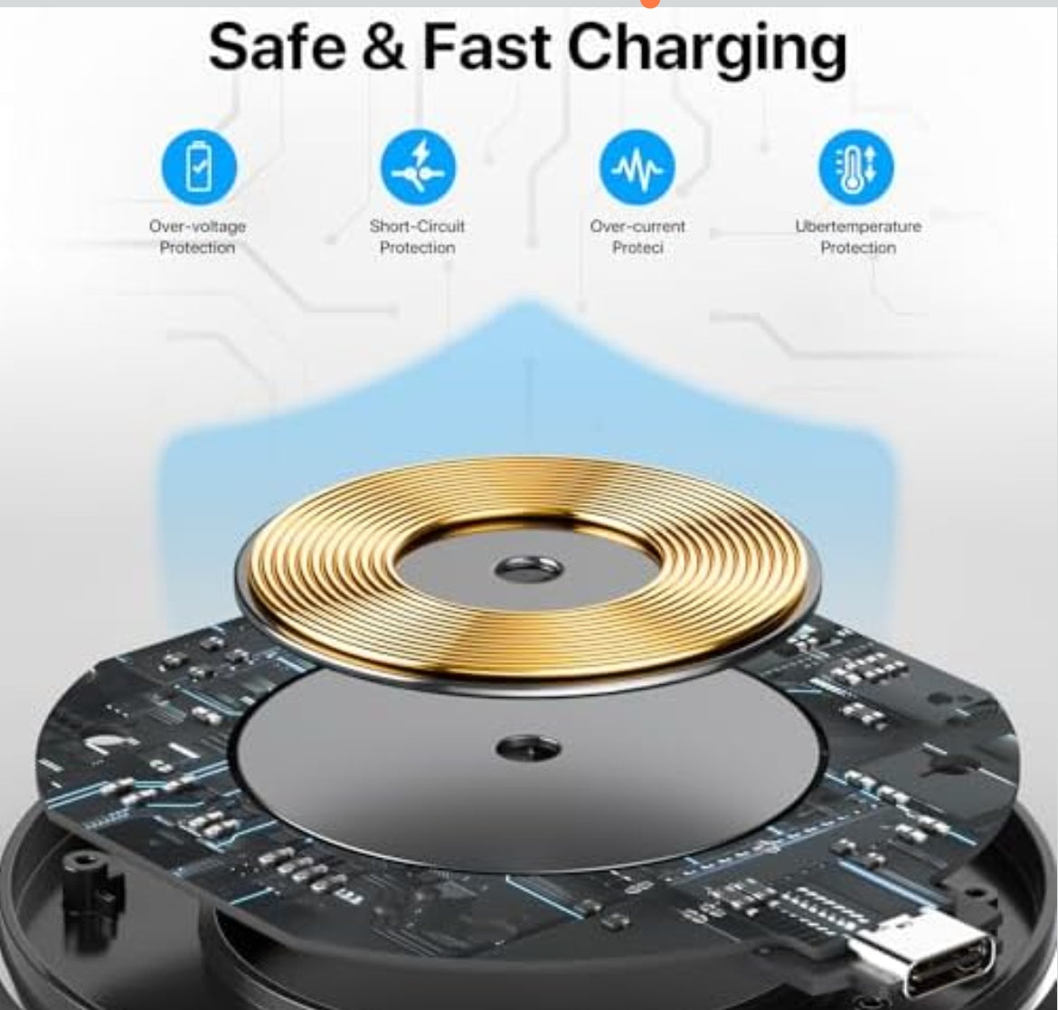 20W hitri brezžični polnilec (Qi Fast Wireless Charger Pad)