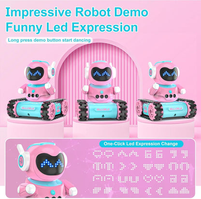 ALLCELE LED RC pametni robot za otroke (roza-modra)