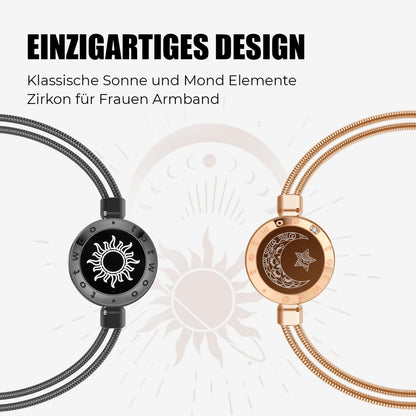 TOTWOO pametna zapestnica za pare – komplet 2× Sun & Moon (slim model, osvetlitev + vibracije)