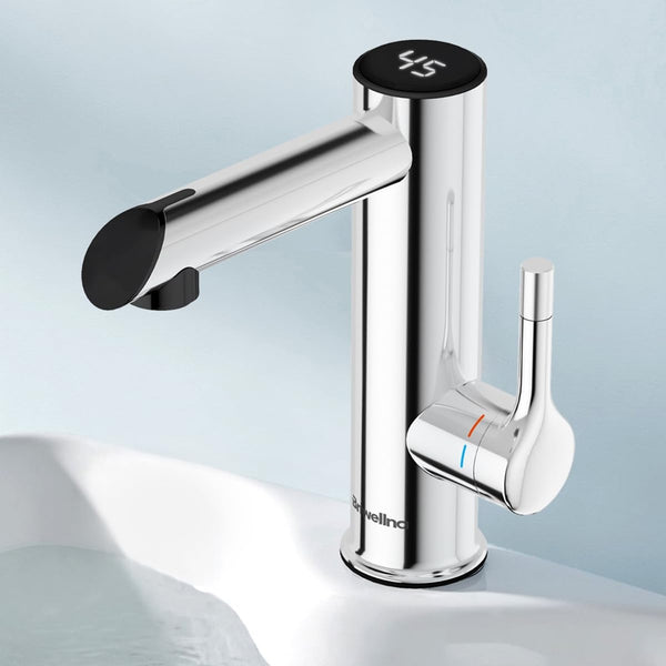 BRIWELLNA električna pipa z grelcem vode in digitalnim prikazom temperature - NOVO (neoriginal embalaža) - naklikaj.si