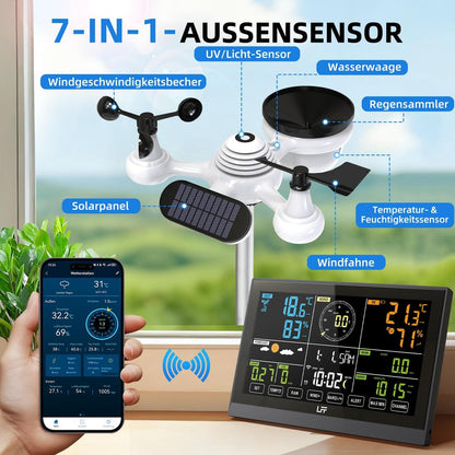 EFF Wi-Fi vremenska postaja 7-in-1, zaslon 7.5'