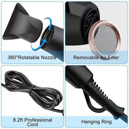 CONFU Professional sušilec las – močan 2300W fen za lase