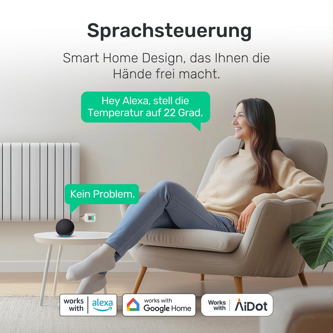 Winees pametni termostat za radiator – z Wi-Fi Hubom